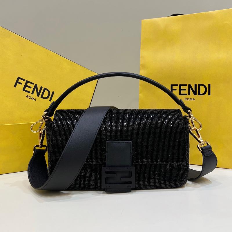 Fendi Clutches Shoulder Bag 8BR600 small bead black